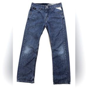Volcom Boys Medium Wash Straight Leg Jeans Size 25